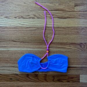 Purple and Pink Halter Bikini Top